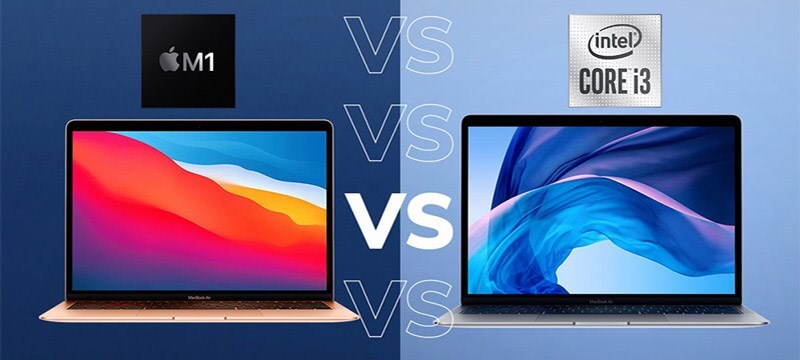 so sánh macbook air 2020 và m1