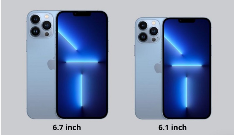 So sánh màn hình 13 pro với 13 Pro Max