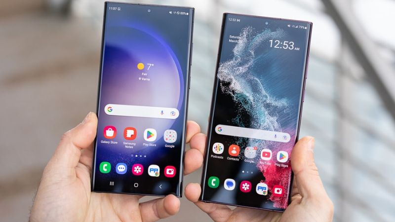 so sánh s22 ultra và s23 ultra