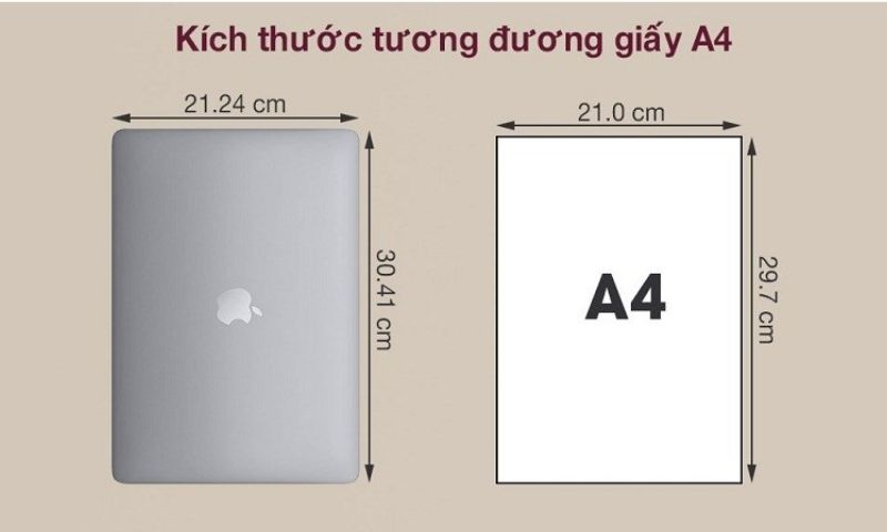 Macbook Air M1 với kích thước nhỏ gọn cùng thiết kế tinh tế, sang trọng