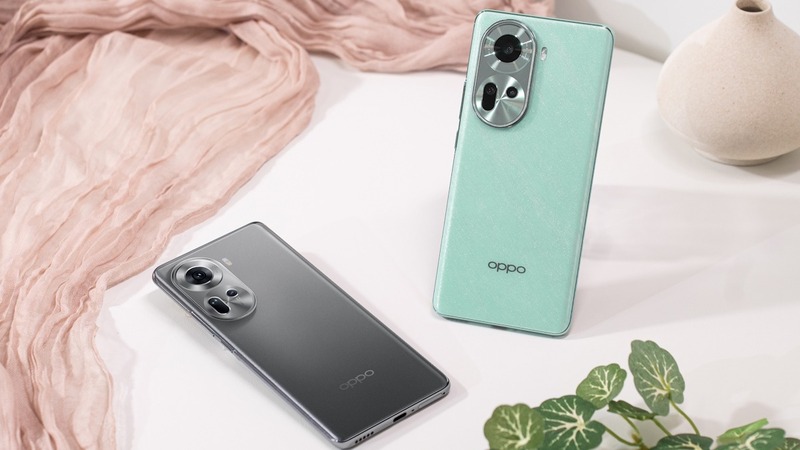 thiết kế Oppo Reno 11 5G 3 camera dọc
