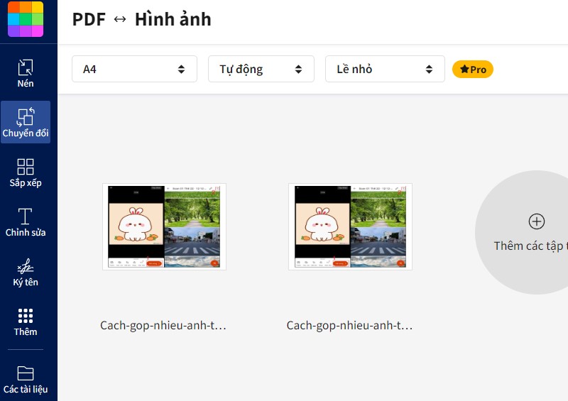 Cách gộp nhiều ảnh thành 1 file