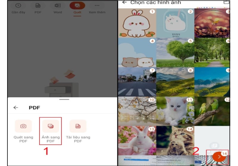Cách gộp nhiều ảnh thành 1 file trên điện thoại