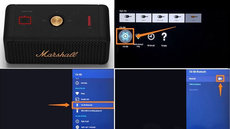 Cách kết nối loa Marshall