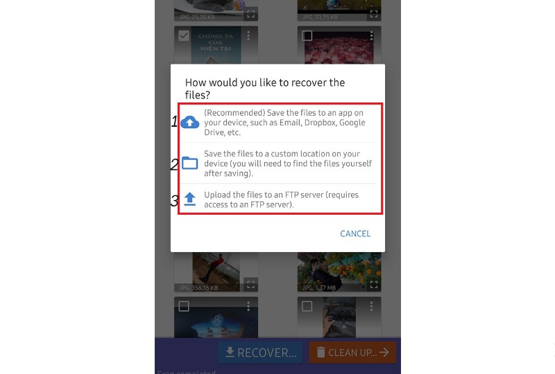 Cách lấy lại ảnh đã xóa trên Oppo