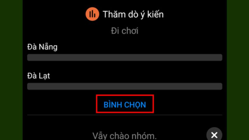 Cách tạo bình chọn trên Messenger