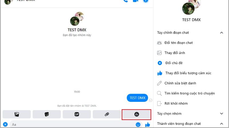 Cách tạo bình chọn trên Messenger