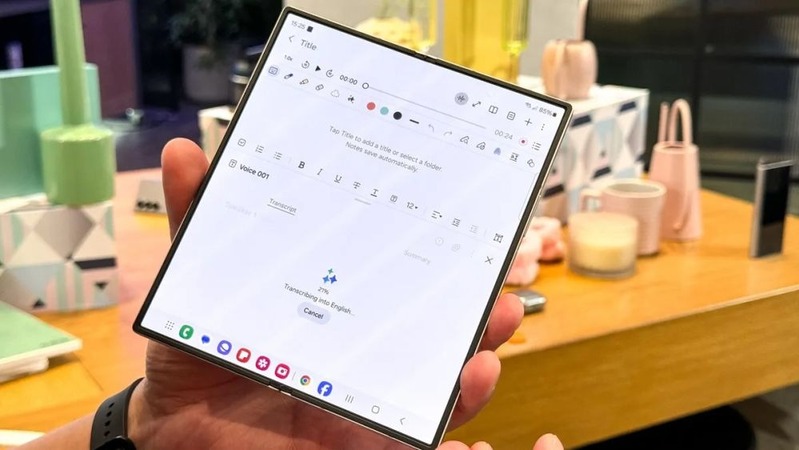 Hỗ trợ ghi âm trên Samsung Notes
