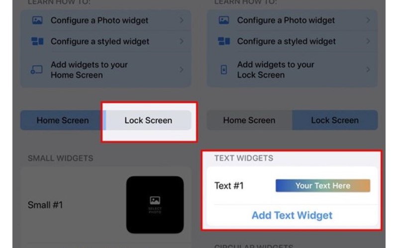 Cách thêm chữ màn hình khóa trên iphone