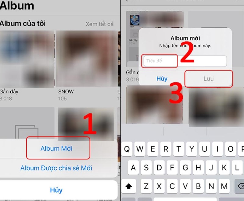 Tạo album ảnh 