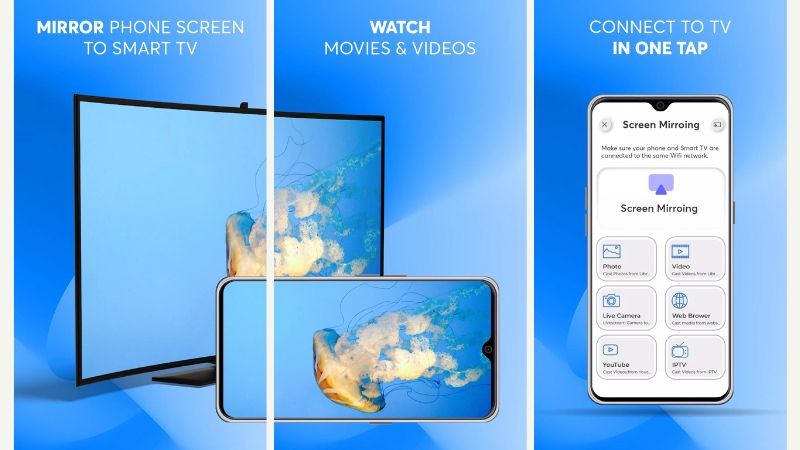 app chiếu màn hình điện thoại lên tường