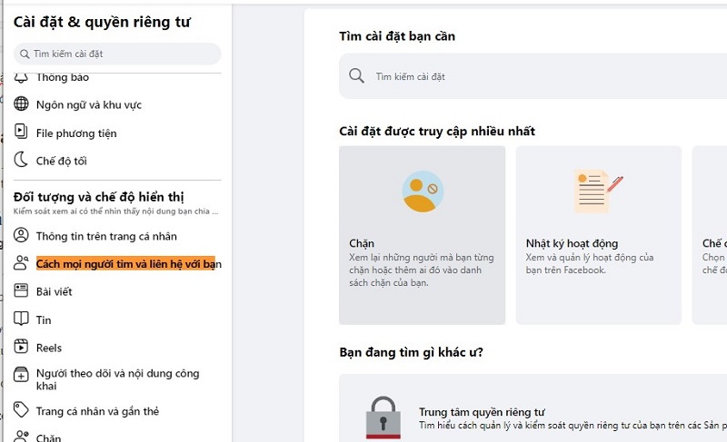 cách ẩn bạn bè trên Facebook trên điện thoại Samsung