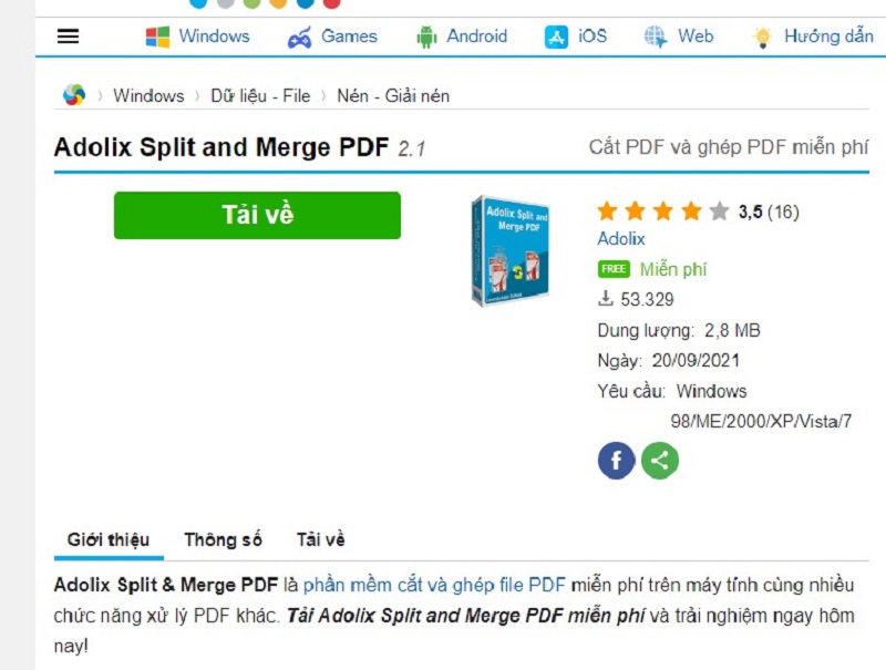 Tải Adolix Split về để sử dụng