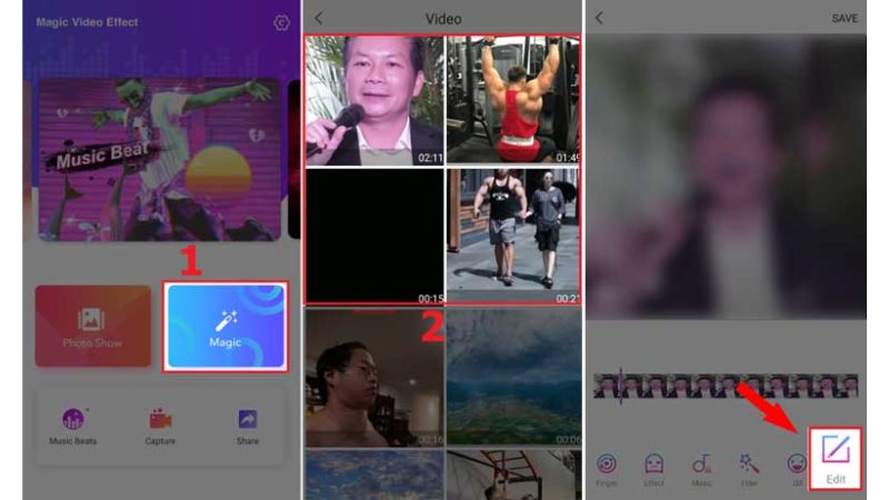 cắt video với magic video