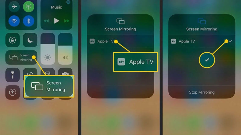 cách chiếu màn hình điện thoại iPhone lên tivi
