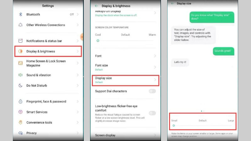 cách chỉnh DPI trên Oppo