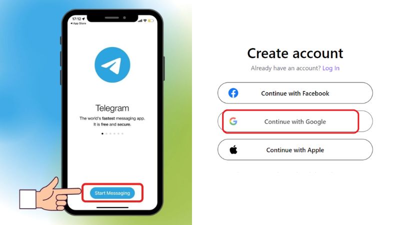 cách đăng nhập Telegram bằng Gmail