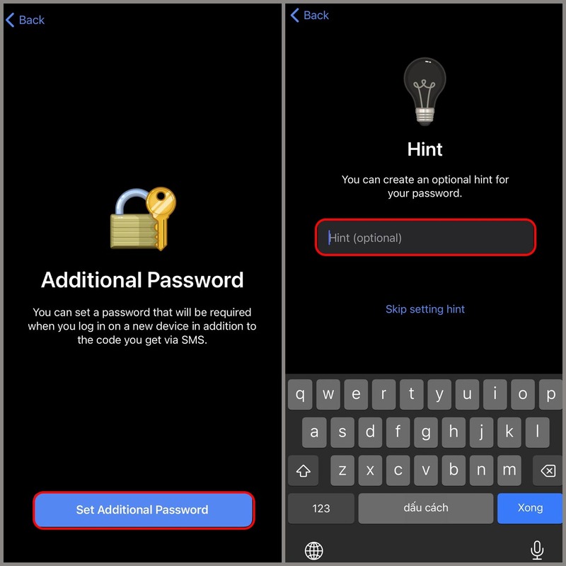 Xác thực qua thiết bị đăng nhập vào Telegram