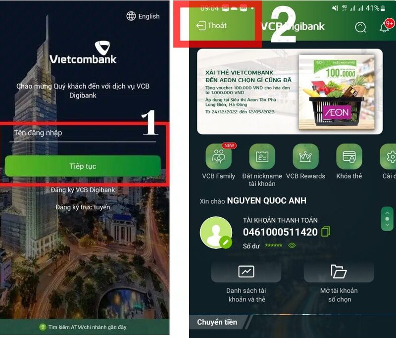 Cách đăng nhập Vietcombank trên điện thoại khác dễ thực hiện nhất