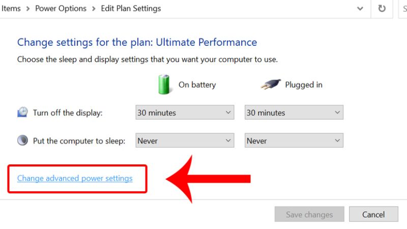 cách để laptop không tắt màn hình win 11