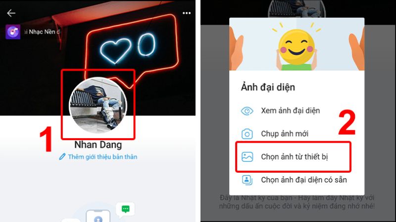 cách đổi ảnh đại diện trên zalo không ai biết