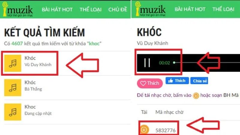 chọn nhạc chờ