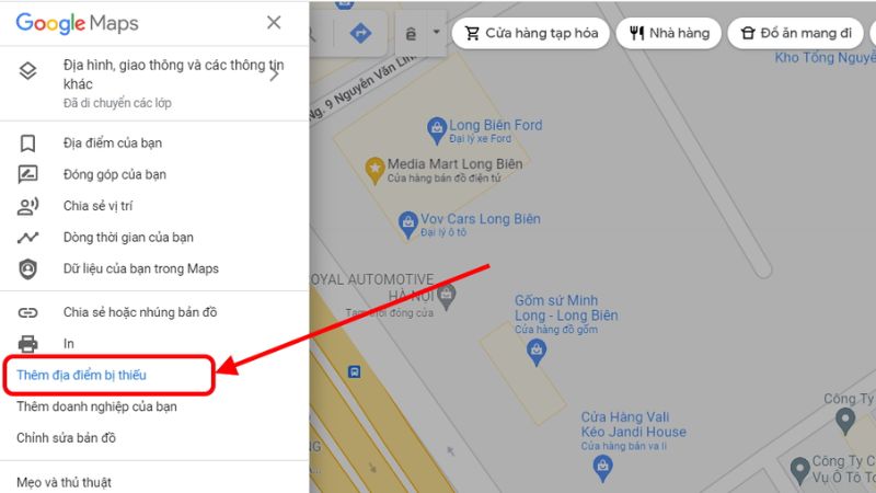 cách dùng google map
