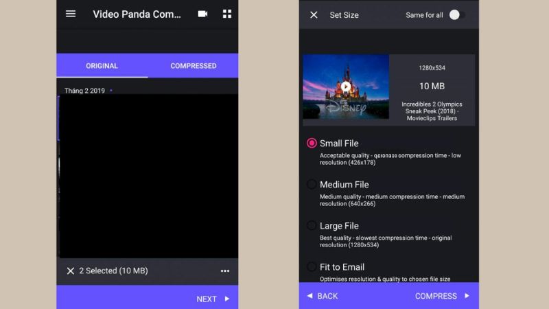 cách giải nén video trên điện thoại