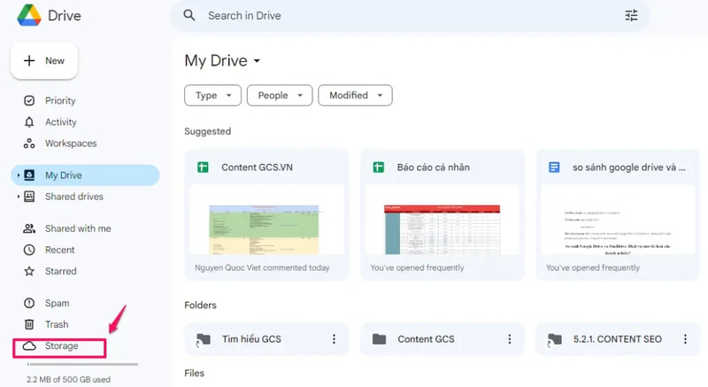 cách giải phóng dung lượng Google Drive
