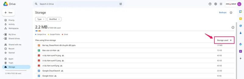 cách giải phóng dung lượng Google Drive
