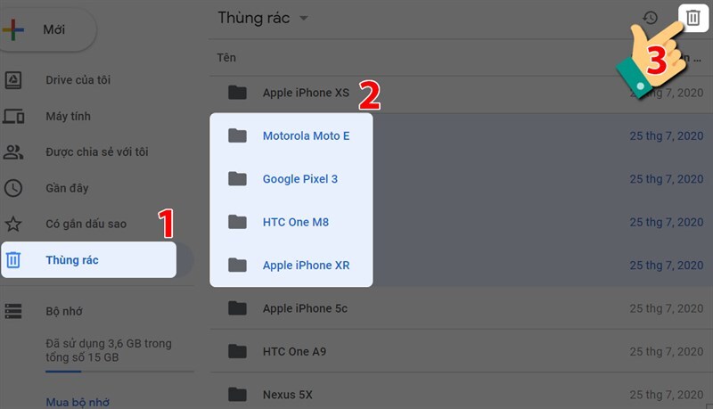cách giải phóng dung lượng Google Drive
