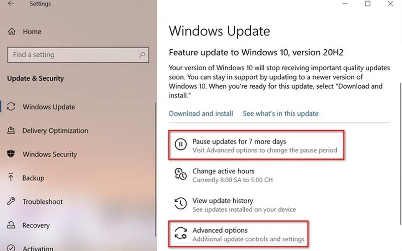 Tắt tính năng tự động cập nhật hệ điều hành Windows mới