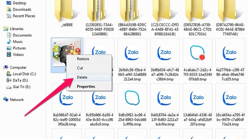 Dọn dẹp thùng rác các tập tin rác trên thiết bị - Cách giải phóng dung lượng máy tính 3