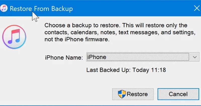 Các cách khôi phục dữ liệu khi reset điện thoại iPhone bằng iTunes 4