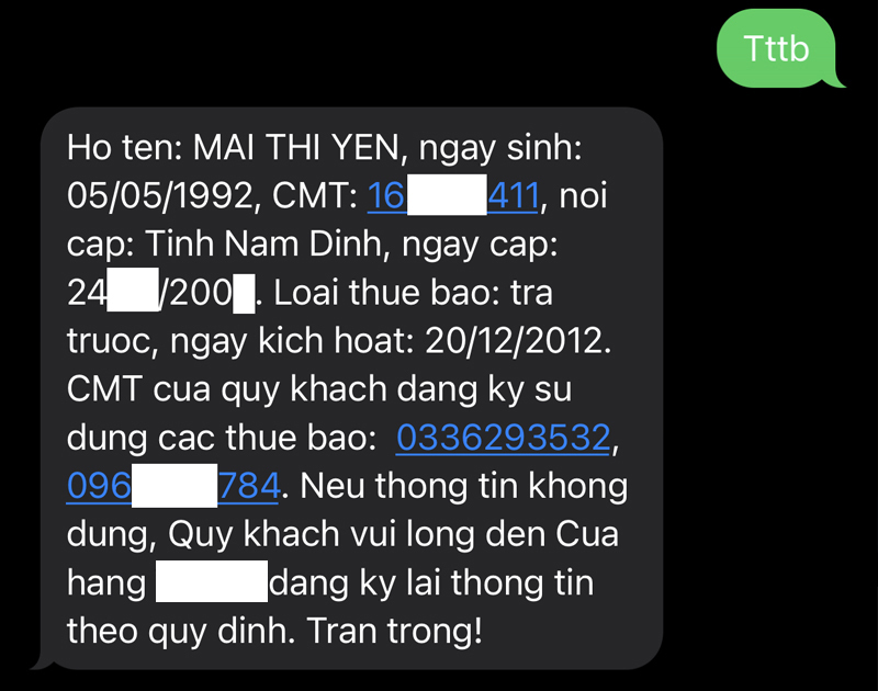 Tìm số điện thoại qua thẻ ID mạng Viettel