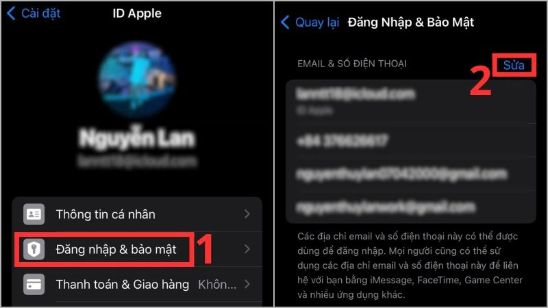 cách lấy lại iCloud khi mất số điện thoại