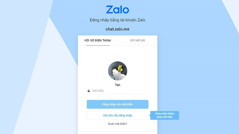cách lấy lại mật khẩu Zalo qua Facebook