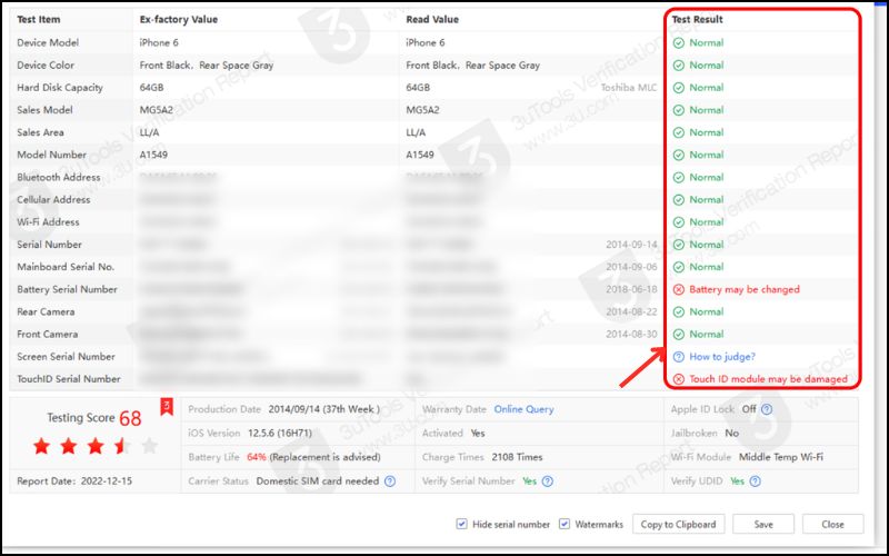 cách sử dụng 3uTool kiểm tra iPhone