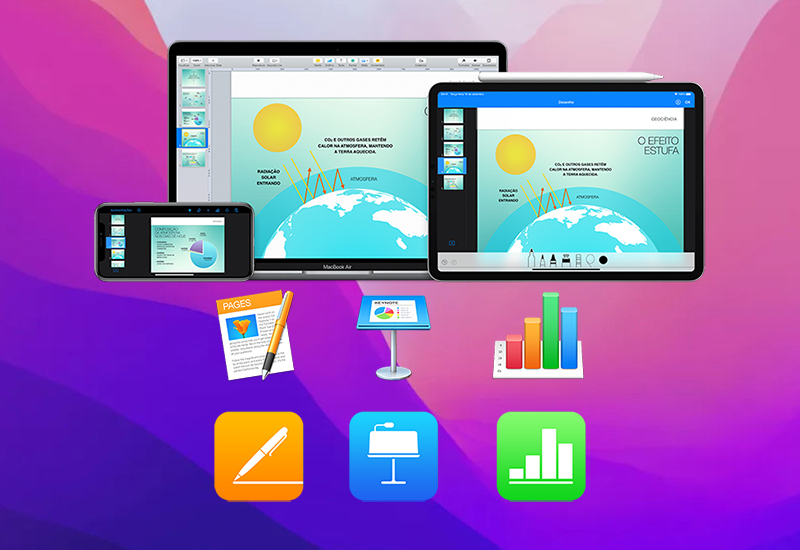 Sử dụng bộ phần mềm văn phòng iWork của Apple