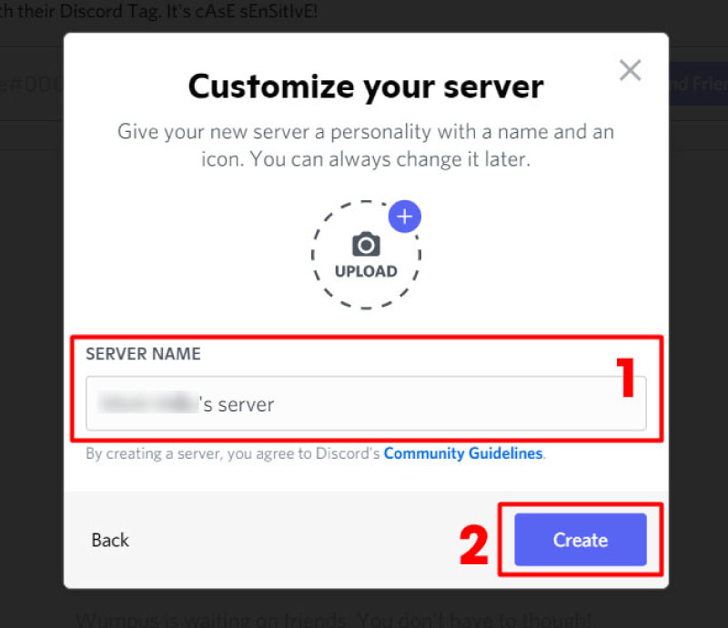 cách tạo Server Discord