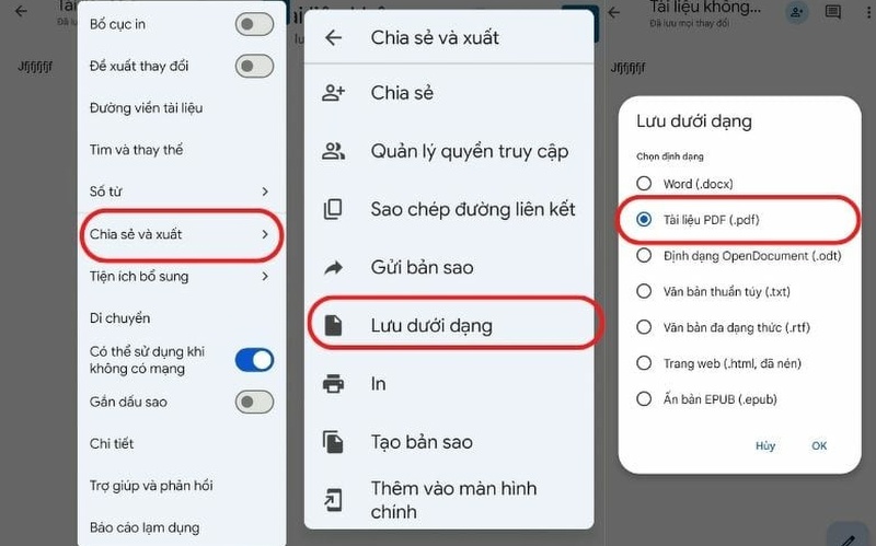 Cách tạo file PDF trên điện thoại bằng Google Docs 2