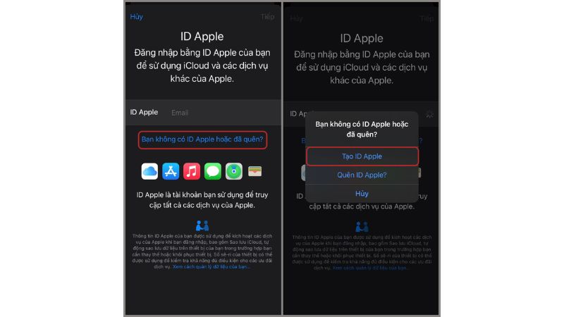 cách tạo id apple iphone 6