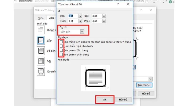 cách tạo khung bìa trong word chỉ 1 trang