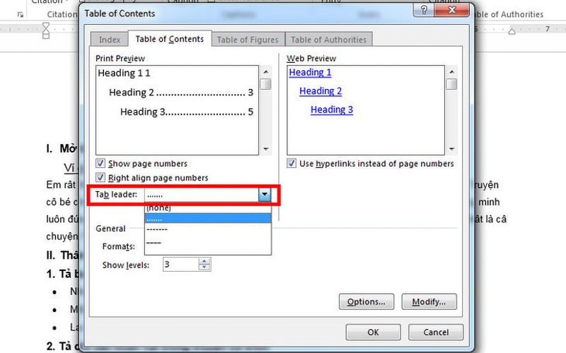 Cách tạo mục lục tự động trong Word cực đơn giản 2