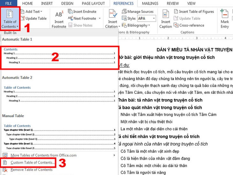 Cách tạo mục lục tự động trong Word cực đơn giản 1