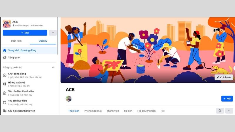 cách tạo nhóm chat cộng đồng trên Facebook