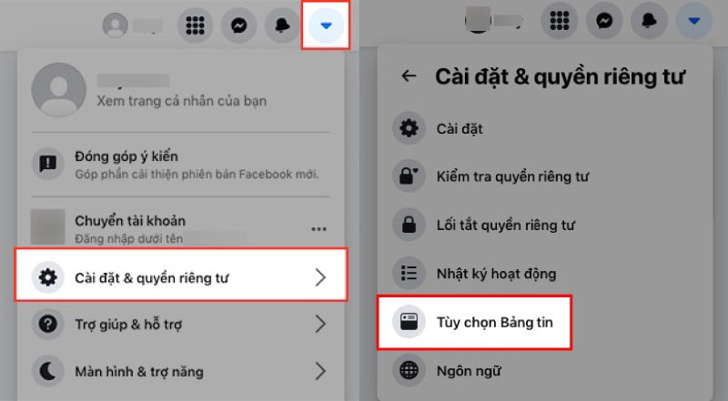 cách tắt like trên Facebook bằng điện thoại