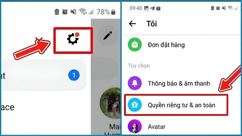 cách tắt mã hóa đầu cuối trên messenger android