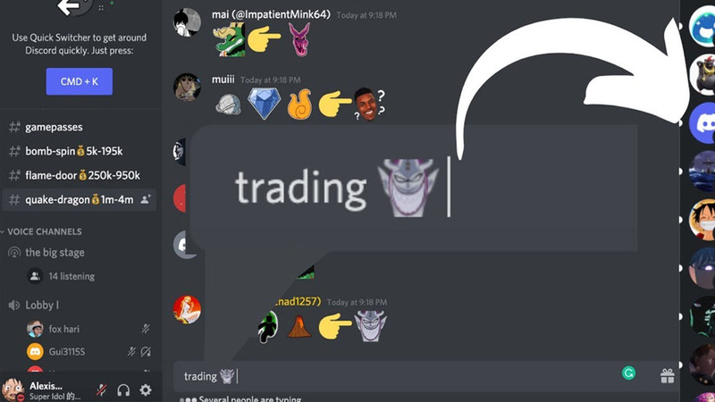 cách vào server discord blox fruit