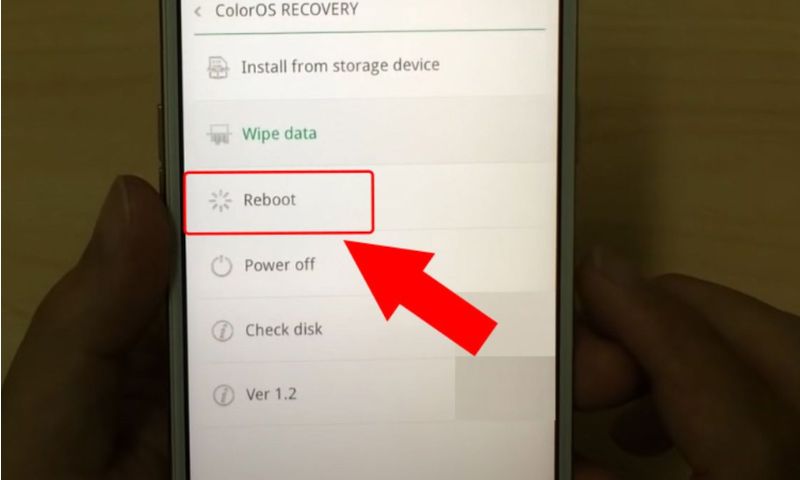 Cách thoát khỏi ColorOS Recovery Oppo 